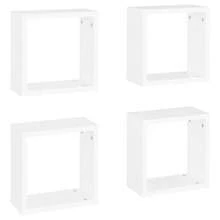 Mensole a muro vidaXL, 4 pezzi, bianche, 30x15x30 cm - Multicolore - Visualizzare 10