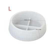 DIY粘土模具条纹储物碗、水泥、石膏、蜡烛模具、首饰收纳盒、硅胶模具 - 白色 - 查看 10