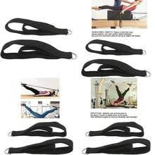 Diydeg Correas de Pilates, Correas de Doble Bucle de Pilates para Equipos de Pilates Reformer Correas de Ejercicio con Anillo en D Accesorios de Ejercicio de Yoga para Gimnasio en casa(default) - Multicolor - Ver 1