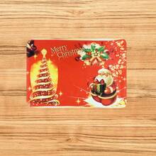 Alfombra de espuma de franela estampada 40*60 - Estilo navideño - Rojo - Ver 4