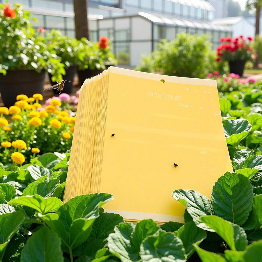 EstiloTendenciaGarosa 50 Unids Tablero De Mosquitos Doble Cara Trampas De Insectos Colector Asesino Plagas Pegajosa Para Volar Insecto Planta Como ÁFidos Mosca Blanca MoscasCalidad PremiumVersióN Mejorada