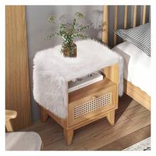 White Fur Table Runner 12x48 Inch, Fluffy Dresser Scarves For Bedroom Decor, Fuzzy Coffee Table Runner For Dining Table, Wedding Party, Christmas Home Decor - 多色602 - 查看 4
