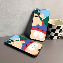 Estuche para teléfono con diseño de personaje de Stan Marsh Compatible con estuches para teléfonos   17  16 Pro Max  15 Pro Max  13 y  12 Hecho de material de TPU que brinda protección contra golpes y caídas Un gran regalo para familiares, amigos, seres queridos, novios, novias y para Navidad - Negro - Ver 6