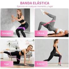 Equipo de Pilates para Entrenamientos en Casa, Kit De 11 Pilates En Casa, Pelota de Yoga de 25 cm, 8 Formas de Goma para Yoga, Bandas de Resistencia, Perfecto para Hacer Ejercicio en casa(Púrpura) - Multicolor - Ver 5