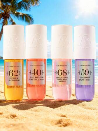 1瓶90毫升巴西系列香氛喷雾，限量版室内外空气清新剂，多层香氛，持久留香，带来愉悦的感官体验。优雅的Janeiro香草、椰子、花果香、柑橘香、木香和海洋气息交织，适合约会、派对、聚会、旅行、度假、居家、酒店、办公室等各种场合，是馈赠亲朋好友的理想之选。