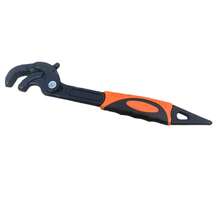 Adjustable Ratchet Wrench Tool - Ergonomic Handle, Metal Structure For Home Repair And DIY Projects, Black & Orange Design, Adjustable Wrench, Hand Tool Accessory