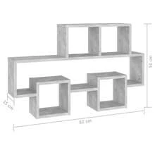 Mensola da parete vidaXL a forma di auto, grigio cemento, materiale a base di legno - Multicolore - Visualizzare 6