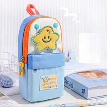 New Star Pattern Pencil Case, Large Capacity Stationery Bag For Students, Fashionable Design For Girls - Multicolor - View 9