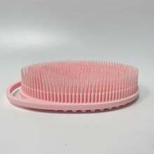 1 Stück Weiche Silikon Bademassagebürste - 2-in-1 Luffa Bürste, geeignet für Männer und Frauen - Mehrzweck-Design, kann als Körperpeeling/Massagegerät und Make-up Pinsel Reiniger verwendet werden - Einfach zum Aufschäumen, genießen Sie entspannende Badezeit, entfernen Sie abgestorbene Haut, entspannen Sie Muskeln - Lochfreies Silikon Material, schimmel- und geruchsbeständig, einfach abzuspülen und an der Luft zu trocknen - Unverzichtbares Badezimmerutensil, vereinfacht die Körperpflege - Verschiedenfarbig - Übersicht 14