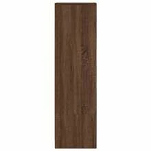 étagère haute vidaXL en chêne brun 29,5 x 34 x 119,5 cm, matériau à base de bois - Multicolore - Voir 7