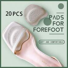 20 Unidades De Protetores Antiderrapantes Para Salto Alto Feminino, Previnem Dores, Absorvem O Suor, Protetores Autoadesivos Para A Parte Frontal Do Pé - Palmilhas Autoadesivas, Respiráveis E Antiderrapantes Para Sapatos De Salto Alto E Sandálias Femininas, Proporcionam Maior Aderência E Conforto Com Absorção De Impacto. Palmilhas, Ideais Para O Dia Dos Namorados, Natal, Dia De Ação De Graças, Estilo Casual, Acessórios Para Calçados Casuais, Palmilhas De Inserção. - Bege - Ver 1