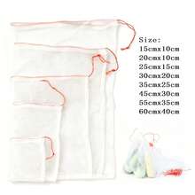 1/20 piezas Bolsa de protección de frutas Bolsa de malla a prueba de pájaros para el jardín Bolsa de malla para fresas, uvas Cubierta de malla para plantas y verduras Herramientas de jardín - Multicolor - Ver 7