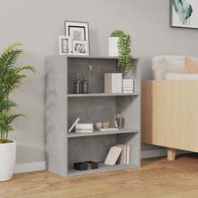 Armoire murale vidaXL, gris béton, 69,5 x 32,5 x 90 cm - Multicolore - Voir 3