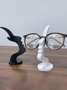 1个3D打印创意人脸眼镜框，桌面眼镜框，桌面装饰品，无需电源，适合家居装饰和节日礼物，适用于万圣节、复活节、情人节、办公用品、家居收纳整理。 - 彩色 - 查看 10