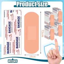 300/40/20片装超大容量加厚高弹无纺布止血绷带，完美组合各种尺寸的伤口敷料，弹性绷带，弹性织物绷带，加厚无纺布，高弹力，更好的伤口保护，适合居家和户外应急备用。超强防水透气绷带，是紧急伤口护理的理想选择，采用PE材质，适用于运动损伤和户外活动。