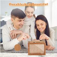 1 Cofrinho Criativo Faça Você Mesmo, Cofrinho para Metas de Poupança, Caixa de Dinheiro Reutilizável com Caneta, Pode Ser Montado, Decoração para Casa, Presente Quebra-Cabeça Infantil, Avião Digital Reutilizável, Cofre de Madeira para Dinheiro, Enfeite de Mesa, Caixa para Guardar Moedas, Suprimentos para Investimento e Poupança de Fim de Ano - Multicolorido - Ver 4