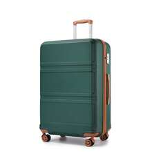 20 24 28 32 Inch Suitcase ABS PC Hard Shell Luggage Carry On Cabin Check In XL Extra Large Lightweight Spinner Wheels TSA Lock 3 Piece Set Travel - Dark Green - View 14