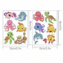 DIY钻石画套装，含宝石工具、工艺品、马赛克贴纸 - 圆形宝石艺术套装，适合初学者，手工工艺品材料