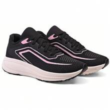 Comfortable Sports Shoes For Gym, Walking, Running 149a - Black and Pink - View 2