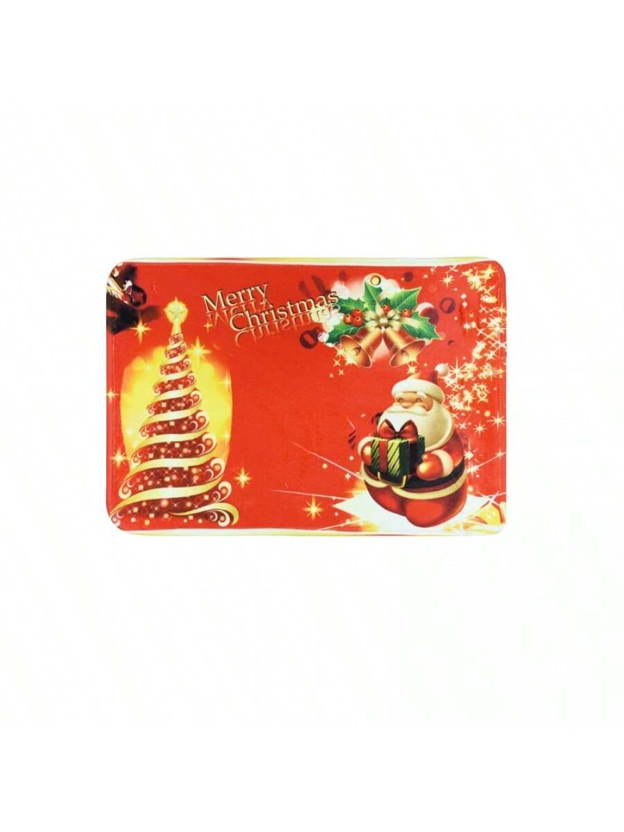 Alfombra de espuma de franela estampada 40*60 - Estilo navideño