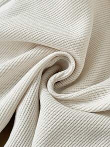 女婴休闲时尚米色条纹喇叭裤，春秋季 - 米色 - 查看 12