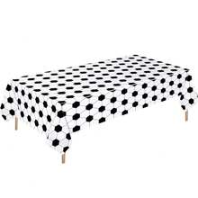 1pc/2pcs Tablecloth, Football Themed Tablecloth Set, Sports Style Tablecloth, Waterproof, Oil-Proof, Stain-Resistant Disposable Rectangular Tablecloth, Multipurpose Decor For Sports Theme Parties, Suitable For Sports Theme Birthday Party Supplies And Decorations - Multicolor - View 13