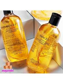 Champú nutritivo para alisar Ginseng, productos nutritivos para peluquería, Control de aceite refrescante 500ml - Amarillo Mostaza - Ver 4
