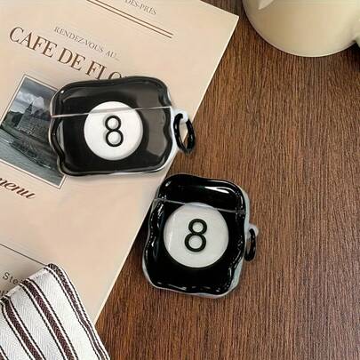 8个装黑色保护壳，兼容苹果手机，防摔防刮。