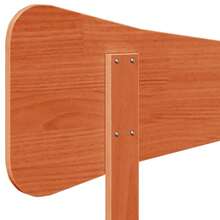Tête de lit vidaXL, marron ciré, 100 cm, en pin massif - Multicolore - Voir 7