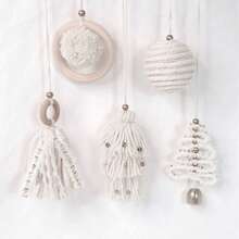 Decorative Hanging Ornaments - White - View 6