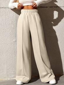 1件装女士宽松休闲百搭直筒户外裤