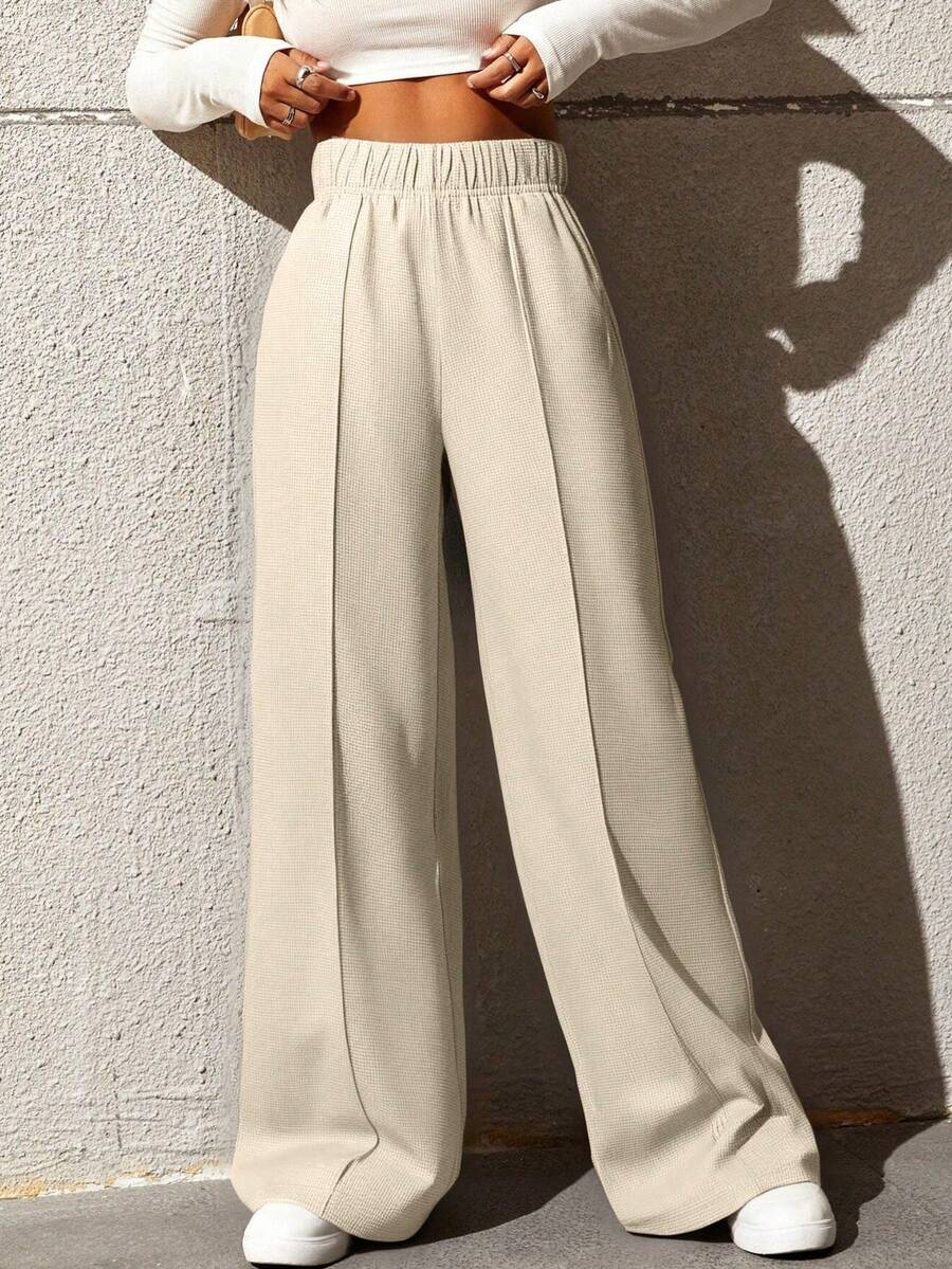 1件装女士宽松休闲百搭直筒户外裤