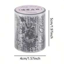 4 Rolls Inspirational English Tapes - Waterproof, Durable, And Vibrant Designs For Scrapbooking, Journaling, DIY Crafts, And Office Supplies - Perfect For Personal Expression And Creative Projects, Journaling Supplies Vibrant Notebook Tape Waterproof Notebook Tape - Inspirational English Tapes - View 4