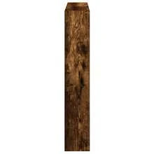 Estantería de pared vidaXL con 7 compartimentos fabricada en madera de roble ahumado. - Multicolor - Ver 5
