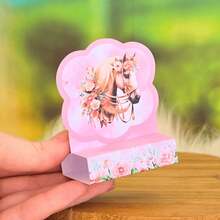 20 Porta Bis duplo - CAVALO ROSA menina Haras Conwtry Cowgirl - Lembrancinha de festa infantil - PEGUE E MONTE - Multicolorido - Visão 9