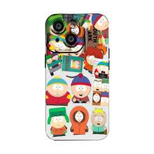 Estuche para teléfono con dibujos animados de personajes de South Park Compatible con estuches para teléfonos   17  16 Pro Max  15 Pro Max  13 y  12 Hecho de material de TPU que brinda protección contra golpes y caídas Un gran regalo para familiares, amigos, seres queridos, novios, novias y para Navidad - Negro - Ver 8