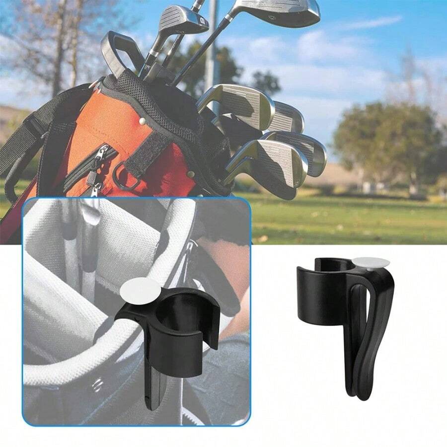 Giá đỡ gậy đánh golf, kẹp túi đựng gậy đánh golf, khóa cố định, dụng cụ hỗ trợ tập luyện bóng, phụ kiện trò chơi thể thao ngoài trời, dụng cụ tập swing - Nhiều màu - Xem 1