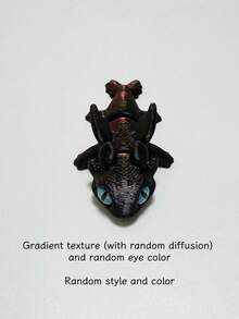1/3/6/9pcs 3D Printed Movable Joint Dragon Model - Gem Eyes - Super Cool Model Toy - Home Decor - Office Desk Ornament - Birthday Gift - Christmas Gift - Easter Gift - Perfect Gift, 1pc Cute 3D Printed Small Movable Joint Dragon Novelty Toy, 3D Printed Animal Figurine, Suitable As Party Favors, Home Decor, Ideal Birthday Gift For Friends And Family, Holiday Party Giveaways, For Ages 14+ , [Varying Depth Of Colors] - Multicolor - View 10