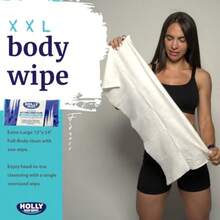 Extra-Large Body Wipe For Adults - 1 Unit - Size 24 X 12 - Individually Wrapped Travel Essential Rinse-Free Body Wash Ideal For Outdoor Adventures Camping Trips Survival Situations Hiking Expeditions Emergency Preparedness Gym Sessions And On-The-Go Hygiene Needs - 如圖 - 查看 2