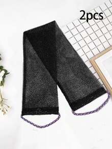 African Mesh Exfoliating Back Long Net Bath Scrub Towel Set,Double-Sided For Gentle,Rough Exfoliation, Effective Body Scrub, Back Scrubber For Shower Use,Premium Mesh Material, Convenient Strap Towel Design, Loofah Towel, Body Sponge For Smooth Skin,Great For Daily Use(Blue, Purple) - Multicolor - View 27