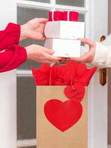30/15 pezzi Sacchetti regalo in carta kraft con etichette a forma di cuore rosso, sacchetti regalo a forma di cuore per San Valentino, sacchetti di carta rossa con manici per feste, sacchetti regalo per anniversari e sorprese, sacchetti shopping pieghevoli e sacchetti per feste di San Valentino, decorazioni per vacanze, sacchetti shopping, sacchetti regalo per occasioni romantiche, borse tote fatte a mano, adatti per matrimoni, feste, San Valentino, Festa della Mamma, compleanni e occasioni romantiche. - Multicolore - Visualizzare 9
