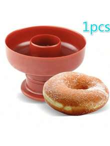 1pc Simple DIY Donut Mold - Plastic Donut Cake Mold, Suitable For Baking And Decoration - Great For Baking Bread, Pastries, Etc. - Kitchen Baking Tool