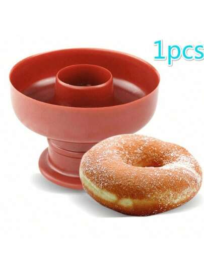 1pc Simple DIY Donut Mold - Plastic Donut Cake Mold, Suitable For Baking And Decoration - Great For Baking Bread, Pastries, Etc. - Kitchen Baking Tool