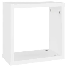 Mensole a muro vidaXL, 4 pezzi, bianche, 30x15x30 cm - Multicolore - Visualizzare 7