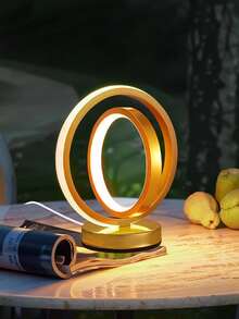 LED地球梦境台灯，创意音符造型夜灯，低功耗床头/办公桌灯，柔和灯光，适合阅读、卧室、房间、办公室，营造温暖氛围照明。 - 彩色 - 查看 4