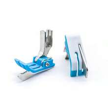 1pc/5pcs Industrial Sewing Machine Presser Foot, Flat Car Plastic Bezel Presser Foot, Left And Right Stopper Bezel, Pressing Line, Crimping Line, Oxford Presser Foot With Knife, Blue - Blue - View 4