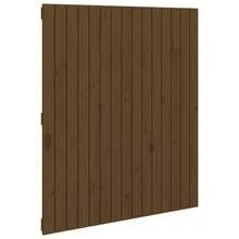 Testiera a muro vidaXL, colore marrone miele, 95,5x3x110 cm, in legno massello di pino. - Multicolore - Visualizzare 2