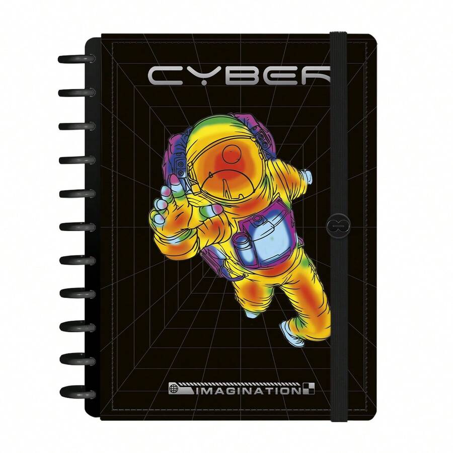 Iscool Smart Disc Notebook, 140 Sheets, Cyber Colors, M+ G+ - 黑色 - 查看 1