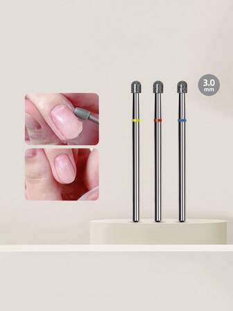 1pc Mushroom Shaped Nail Grinding Head, Semi-Circular Cylinder Pre-Treatment Callus Remover, Nail Drill Accessory