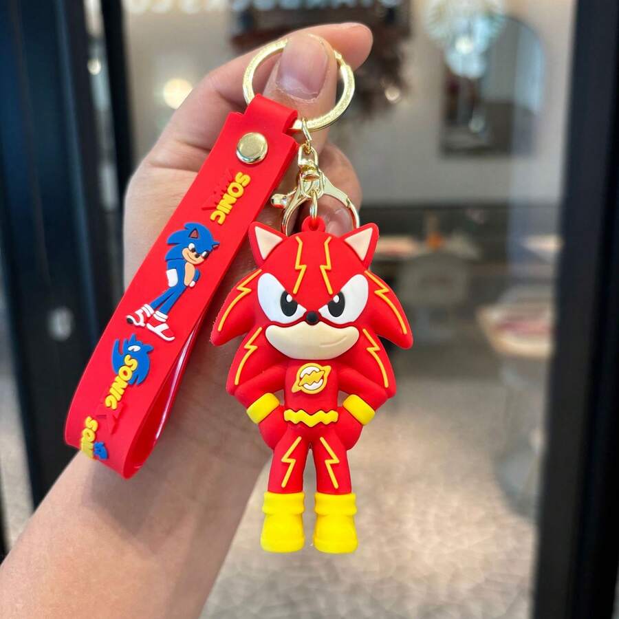 1pc Cartoon Key Chain Hanging Ornament Super Key Chain Hanging Ornament Car Key Chain Hanging Ornament - Multicolor - View 1